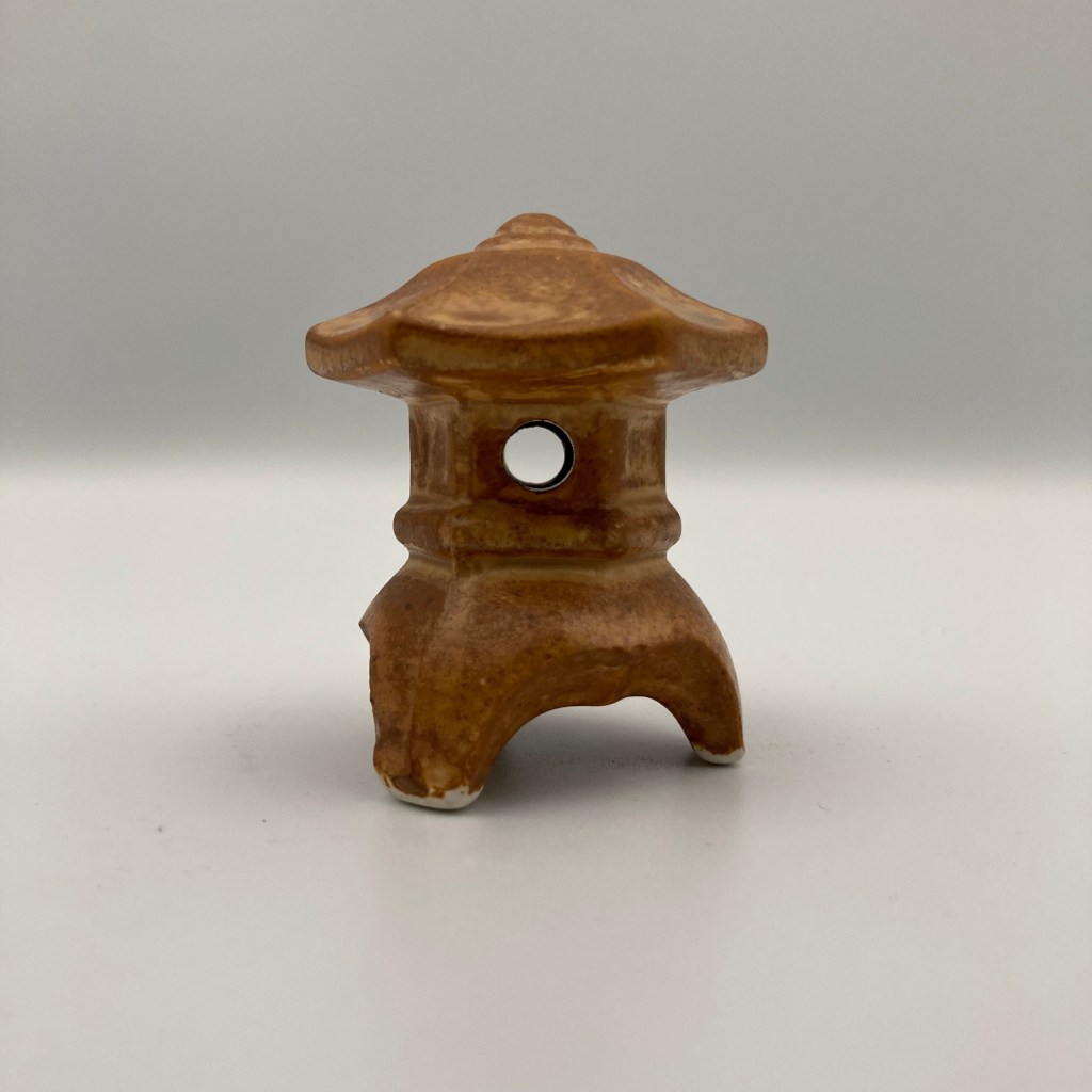 Miniature ceramic Japanese lantern
