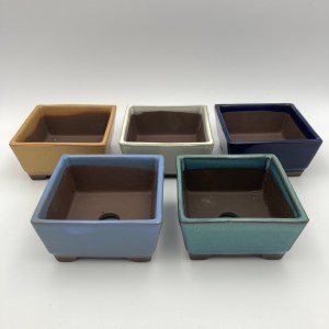 Group of Square Bonsai Pots
